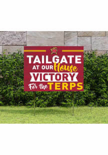 Red Maryland Terrapins 18x24 Tailgate Yard Sign