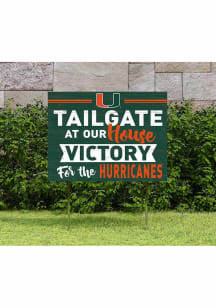 Miami Hurricanes 18x24 Tailgate Yard Sign
