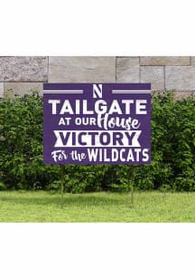 Purple Northwestern Wildcats 18x24 Tailgate Yard Sign