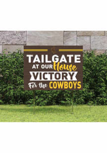 Wyoming Cowboys 18x24 Tailgate Yard Sign