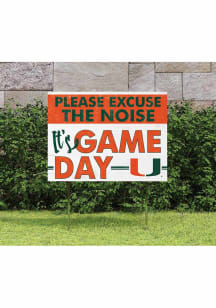 Miami Hurricanes 18x24 Excuse the Noise Yard Sign