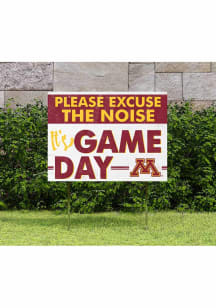 Red Minnesota Golden Gophers 18x24 Excuse the Noise Yard Sign