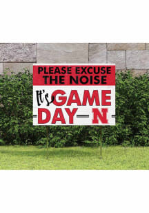Red Nebraska Cornhuskers 18x24 Excuse the Noise Yard Sign