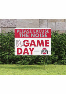 Red Ohio State Buckeyes 18x24 Excuse the Noise Yard Sign