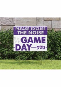 TCU Horned Frogs 18x24 Excuse the Noise Yard Sign