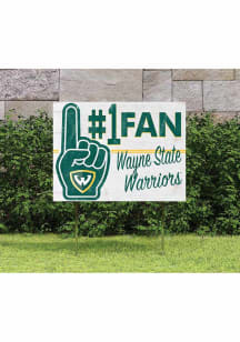 Wayne State Warriors 18x24 Fan Yard Sign