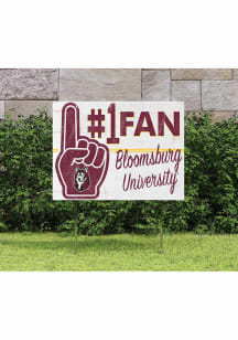 Bloomsburg University Huskies 18x24 Fan Yard Sign