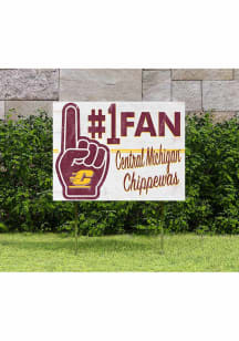 Central Michigan Chippewas 18x24 Fan Yard Sign