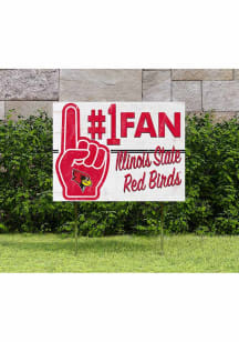Illinois State Redbirds 18x24 Fan Yard Sign