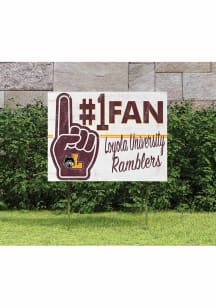 Loyola Ramblers 18x24 Fan Yard Sign