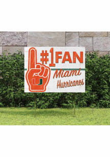 Miami Hurricanes 18x24 Fan Yard Sign