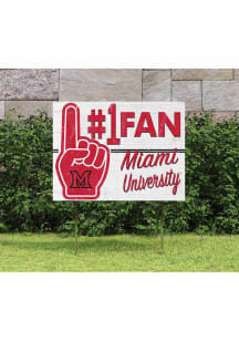 Miami RedHawks 18x24 Fan Yard Sign
