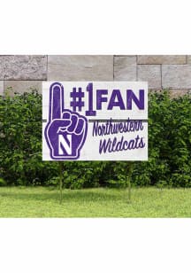 Purple Northwestern Wildcats 18x24 Fan Yard Sign