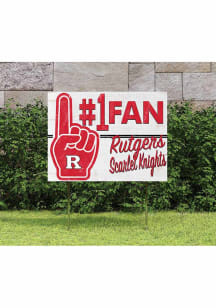 Red Rutgers Scarlet Knights 18x24 Fan Yard Sign