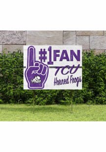 TCU Horned Frogs 18x24 Fan Yard Sign