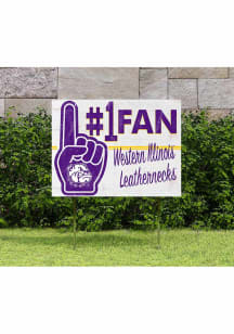 Western Illinois Leathernecks 18x24 Fan Yard Sign