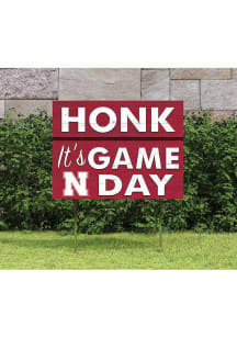 Red Nebraska Cornhuskers 18x24 Game Day Yard Sign