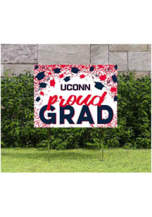 UConn Huskies 18x24 Confetti Yard Sign