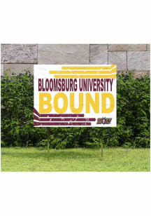 Bloomsburg University Huskies 18x24 Retro School Bound Yard Sign