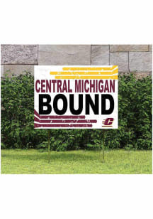 Central Michigan Chippewas 18x24 Retro School Bound Yard Sign