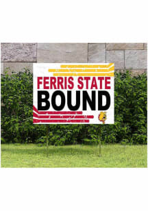 Ferris State Bulldogs 18x24 Retro School Bound Yard Sign