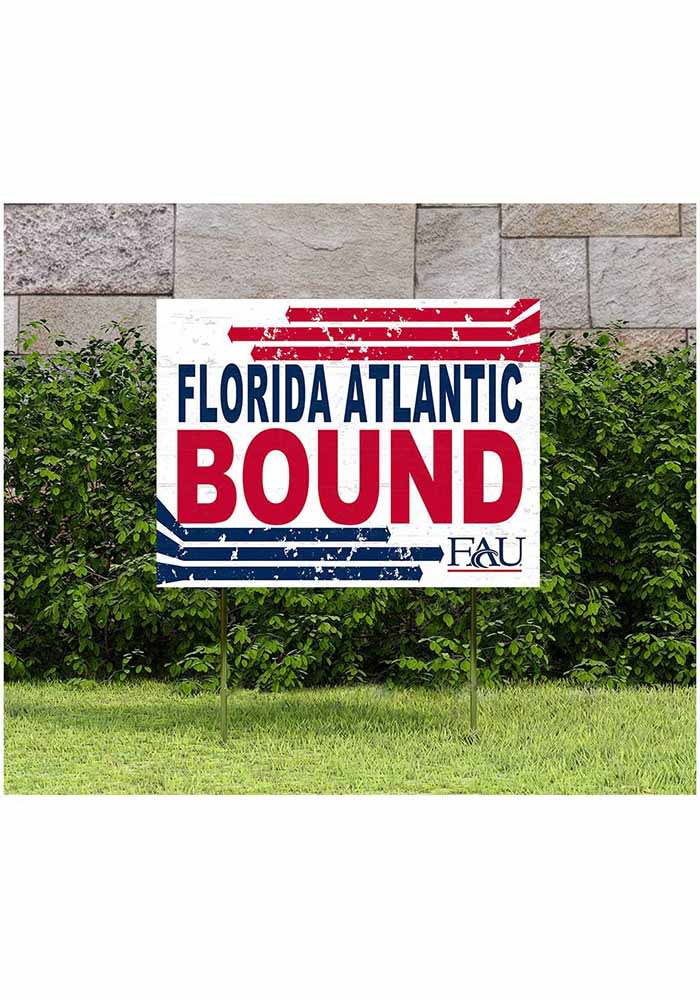 Florida Atlantic Owls 18x24 Retro School Bound Yard Sign Blue