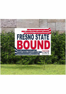 Fresno State Bulldogs 18x24 Retro School Bound Yard Sign