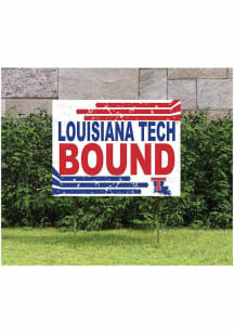 Louisiana Tech Bulldogs 18x24 Retro School Bound Yard Sign