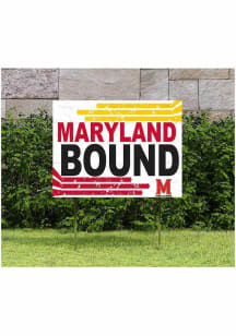 Red Maryland Terrapins 18x24 Retro School Bound Yard Sign