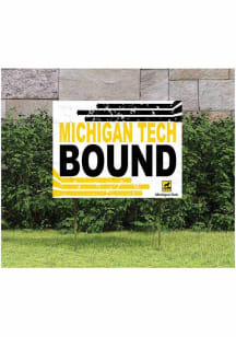 Michigan Tech Huskies 18x24 Retro School Bound Yard Sign