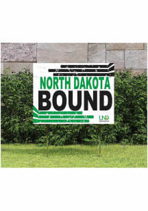 North Dakota Fighting Hawks 18x24 Retro School Bound Yard Sign