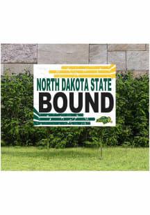 North Dakota State Bison 18x24 Retro School Bound Yard Sign