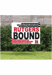 Red Rutgers Scarlet Knights 18x24 Retro School Bound Yard Sign