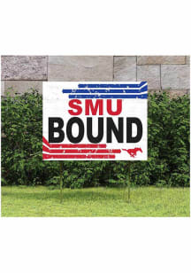 SMU Mustangs 18x24 Retro School Bound Yard Sign