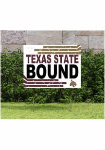 Texas State Bobcats 18x24 Retro School Bound Yard Sign