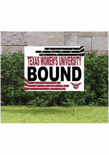 Texas Womans University 18x24 Retro School Bound Yard Sign