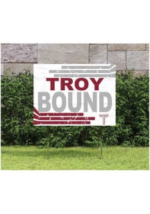 Troy Trojans 18x24 Retro School Bound Yard Sign