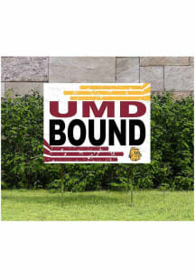 UMD Bulldogs 18x24 Retro School Bound Yard Sign