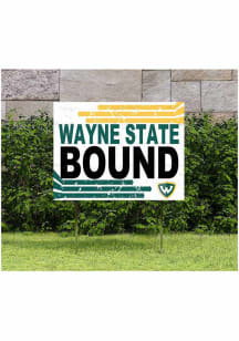 Wayne State Warriors 18x24 Retro School Bound Yard Sign