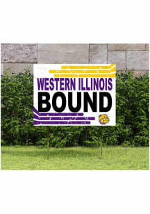 Western Illinois Leathernecks 18x24 Retro School Bound Yard Sign