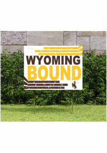Wyoming Cowboys 18x24 Retro School Bound Yard Sign