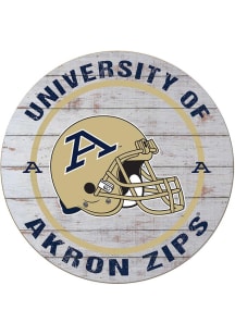 KH Sports Fan Akron Zips Weathered Helmet Circle Sign
