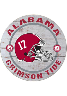 KH Sports Fan Alabama Crimson Tide Weathered Helmet Circle Sign