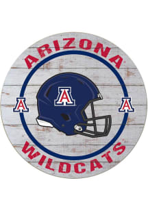 KH Sports Fan Arizona Wildcats Weathered Helmet Circle Sign