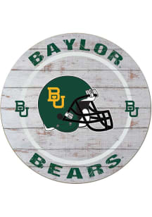 KH Sports Fan Baylor Bears Weathered Helmet Circle Sign