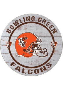 KH Sports Fan Bowling Green Falcons Weathered Helmet Circle Sign