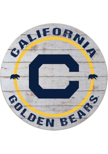 KH Sports Fan Cal Golden Bears Weathered Helmet Circle Sign