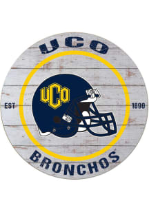 KH Sports Fan Central Oklahoma Bronchos Weathered Helmet Circle Sign