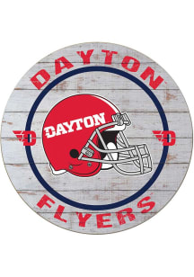 KH Sports Fan Dayton Flyers Weathered Helmet Circle Sign