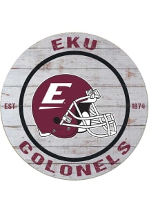 KH Sports Fan Eastern Kentucky Colonels Weathered Helmet Circle Sign
